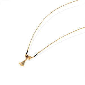 Kanchan Valli Traditioneller Goldener Mangalsutra - Kulturelles Sammlerstück Schmuckstück - Product Image 4