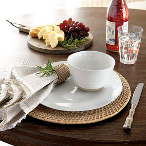 Ensemble de napperon en rotin tissé à la main et anneaux de serviette vaisselle décoration de fête rustique de bonne qualité provenant du Vietnam - Product Image 6