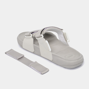 รองเท้าแตะแบบสวม Unisex Platy 7 สายคาดแนวนอน สีเทา พื้นรองเท้า EVA น้ำหนักเบา - Product Image 3