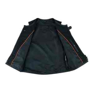 Chaleco SWAT Vintage de cuero genuino Premium para mujer, estilo de cuello de tubería, correas laterales triples ajustables, ajuste de tamaño, ropa de abrigo suave - Product Image 6