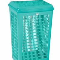 Panama Panier à linge en plastique durable, léger et portable, épaisseur 2,5 mm, moulé par injection, multi-usages, pour une organisation facile à la maison