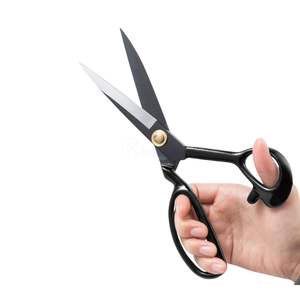 Ciseaux ménagers en acier inoxydable de haute qualité, lame droite professionnelle, cisailles industrielles pour la couture et la coupe de tissus - Product Image 1