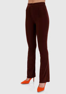 Taille haute femmes pantalons et pantalons taille plat avant tissé mode pantalon formel pour femmes corps pantalon femmes Vietnam vêtements - Product Image 4