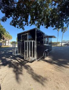 Remorque de restauration fermée de qualité supérieure 8,5x16 avec livraison gratuite, remorque de 10 000 lb de charge utile en charge, composants hydrauliques durables à vendre - Product Image 2