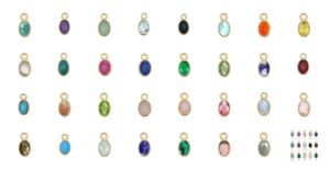 Charmes en quartz émeraude ovales de 6x4 mm, sertis dans un cadre en argent sterling 925 plaqué or, ensemble de sertis en quartz émeraude, pendentif en argent, fournisseurs de bijoux en argent - Product Image 4