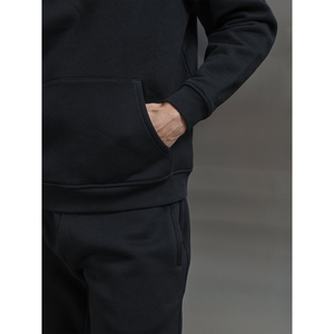 Sudadera con capucha de felpa francesa de peso pesado para hombre Logotipo con estampado de silicona personalizado Sin cordón Ajuste regular Invierno - Product Image 6