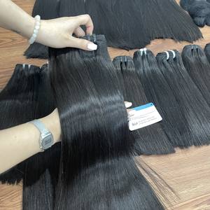 Cheveux super brillants Paquet de trame droite en os Extensions de cheveux de couleur naturelle 100% cheveux vierges bruts fabriqués au Vietnam de haute qualité - Product Image 6