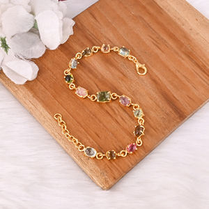 Pulseras de cadena de eslabones chapadas en oro de plata de ley 925 al por mayor para mujer, pulsera de moda, regalos para fiestas de compromiso y boda - Product Image 5