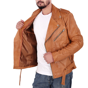 Men Eco-Friendly <b>Leather</b> <b>Jacket</b> with Front Logo High Quality Craftsmanship for Winter Wear and Street Style - Product Image 2