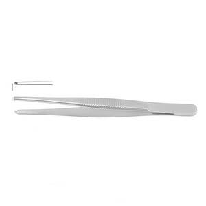 Fórceps de disección de patrón delgado de alta calidad 1x2 dientes Instrumentos médicos quirúrgicos de acero inoxidable - Product Image 1