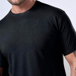 ราคาขายส่ง เสื้อยืดเจอร์ซีย์ผ้าฝ้าย 100% น้ำหนัก 180 กรัม เสื้อยืดเรียบแบบยูนิเซ็กซ์ เสื้อผ้าสกรีนโลโก้ เสื้อยืดผ้าฝ้ายผู้ชาย พิมพ์ลายดิจิตอล - Product Image 3