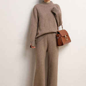 Wholesale Breathable Viscose/Cotton Lace V-neck Pullover Sweater <b>Women's</b> Casual Winter Knitted - Product Image 3