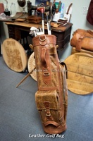 Sacs de golf en cuir de haute qualité sacs de support de voiturette de golf OEM de luxe sacs de golf en gros sacs de golf en cuir véritable PU produit tendance 2025