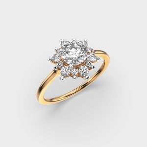 Красивое Белое золото обручальное кольцо с бриллиантом с драгоценным камнем Soorajmukhi ювелирные изделия Anillos - Product Image 4