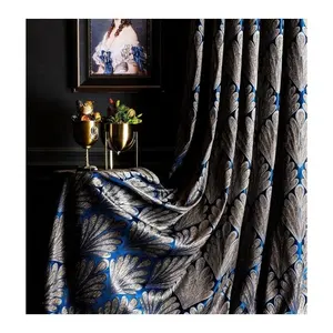 High Level Luxury Embroidered High-precision Jacquard Curtains For Living Room Bedroom Modern Nordic Simulation Window Drapes