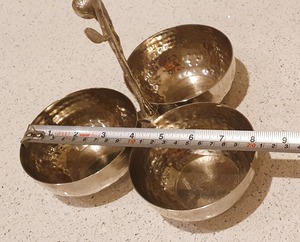 Cuenco con Asa de Hoja Martillada para Centro de Mesa, Decoración Elegante para el Hogar, Regalo Perfecto para Bodas, Aniversarios y Festividades - Product Image 6