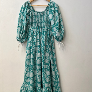 En su mayoría adorable aspecto lindo occidental otoño ropa cuello en V con mangas largas estampado Midi Swing Beach Maxi mujeres vestido Floral artículo - Product Image 1