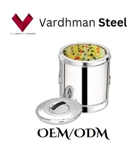 Marmite en acier inoxydable de 7,5 LTR avec logo personnalisé Grande casserole de soupe de cuisson Casserole en acier pour réchauffer les aliments vente en gros - Product Image 5