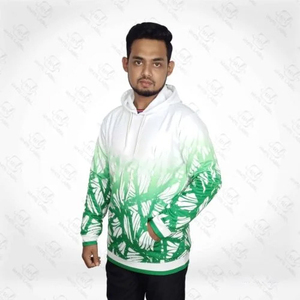 Sudadera con capucha de sublimación lavada Vintage en blanco de alta calidad con diseño personalizado 100% para hombres - Product Image 3