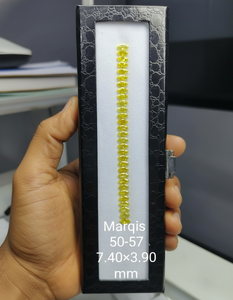 Diamante Sintético Cultivado en Laboratorio, Corte Marquesa, Color Amarillo Fantasía, Claridad VVS-VS, Diamantes Rellenos para Anillo de Compromiso - Product Image 5