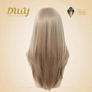 Meliora DWY 22-Inch MiraScalp Short-Length Straight <b>Blonde</b> <b>Wig</b> for Women 10 Inches Stretched Length Transparent Synthetic Fiber - Product Image 6