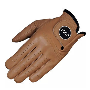 Compre guantes de golf de cuero de piel de oveja Cabretta de alta calidad antideslizantes nuevos guantes de golf de cuero personalizados - Product Image 2