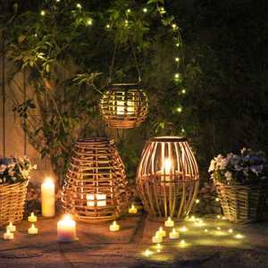 Wholesale Eco Friendly Oval <b>Rattan</b> <b>Lantern</b> with Best Price Made in Vietnam - Product Image 5