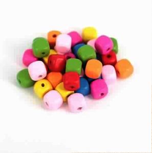 ลูกปัดธรรมชาติทรงกลมหลากสีลูกปัดทำจากไม้รูปทรงและขนาดขนาดขนาดผลิตด้วยมือผลิตจากอินเดีย - Product Image 4