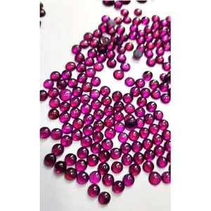 โรโดไลต์โกเมน rhodolite สีชมพูธรรมชาติ6x4มม. ลูกแพร์รูปไข่5 6 7มม. cabochons กลม1990 CTS มากไอรอค $111.44 - Product Image 6