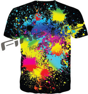 Camiseta de Manga Corta Moderna y Elegante para Hombre, Estilo Urbano, Ecológica, Transpirable, de Secado Rápido, 100% Algodón, Impresión Serigráfica - Product Image 2