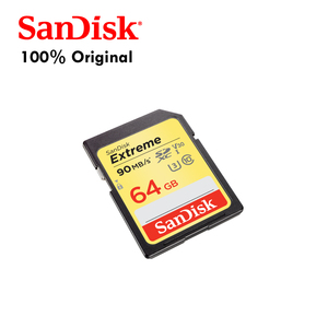 Carte mémoire SanDisk Extreme SD U3, capacité de 64 Go jusqu'à 170 Mo/s, vitesse de lecture, compatible caméra GPS DVR, tablette PC, téléphone plastique classe 10 - Product Image 2
