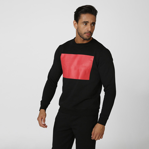 Precio al por mayor hombres sudadera personalizada en blanco de cuello redondo hombres sudadera de gran tamaño transpirable sudadera para hombres - Product Image 1