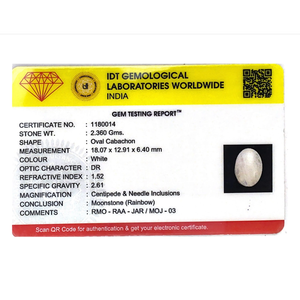 Piedra Lunar Arcoíris - Ópalo Mineral Natural de 11.8 Quilates, Pulido en Forma de Corazón, Alta Variedad, Incluye Blanco, Rojo y Dorado, Certificado IGI - Product Image 4