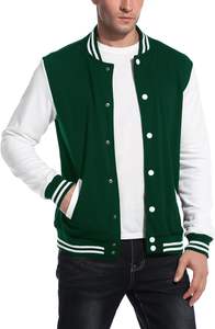 Chaqueta de lona del equipo de béisbol de la escuela secundaria hecha a medida Precio al por mayor Chaqueta Letterman para niños Estilo elegante de la calle principal - Product Image 3