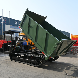 Véhicule de transport sur chenilles certifié CE, capacité de charge de 4 tonnes, mini-benne hydraulique électrique, benne sur chenilles, puissance de 5000 à 10000 W - Product Image 1