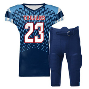 Uniforme de Fútbol Americano Transpirable de Alta Calidad Hecho de 100% Poliéster, Diseño Personalizable, Servicio OEM, Precio Bajo al por Mayor - Product Image 1