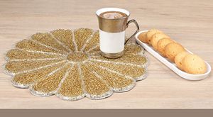 Placemat Glass Beaded Placemat Luxury Kitchen Decoration Beaded Placemats <b>Table</b> Mat Dinning <b>Table</b> Restaurant and Hotel Design - Product Image 2
