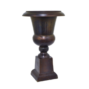 Maceta y jarrón de Metal con acabado dorado, diseño minimalista elegante, perfecto para Decoración de mesa interior, elementos esenciales para el salón - Product Image 2