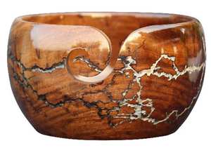 Bol en fil de bois fait à la main cadeau pour tricoter Lichtenberg Figure porte-écheveau de fil meilleur cadeau pour mère anniversaire noël - Product Image 5