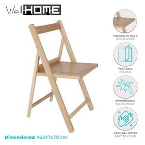 WELL HOME Set di 4 Sedie 42x47x79cm NORTH Finitura Laccata - Product Image 2