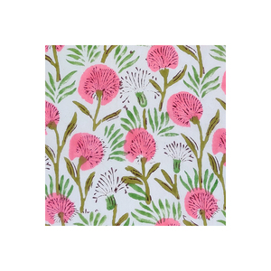 Tela de lino y algodón con estampado de bloque de mano indio 20 láminas de 5 yardas con base gruesa para camisas y cubiertas a la venta - Product Image 3