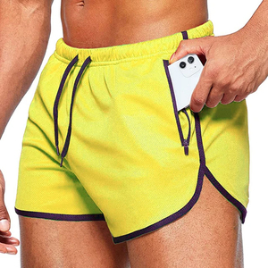 Pantalones cortos de entrenamiento para hombre al por mayor, pantalones cortos deportivos para gimnasio con bolsillo, pantalones cortos transpirables cómodos para playa y verano para hombre - Product Image 5