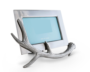 Cadre photo en aluminium plaqué argent en forme de rectangle Style fantaisie Look moderne Accent pour la maison Cadre photo décoratif - Product Image 1