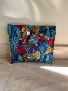 Ensemble de pyjama en coton bleu pour adultes femmes Sexy imprimé Animal costume de nuit bloc de main imprimé grande taille vêtements de nuit doux respirant - Product Image 6