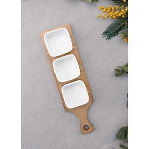 ชุดภาชนะพอร์ซเลน33x10ซม. ลายไม้หรูหรา33x10ซม. - Product Image 2