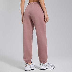 Casual Loose Streetwear Flat Front Sports Pants Running Fitness Yoga Autumn Winter <b>Thick</b> Drawstring Womens Sportswear - Product Image 3