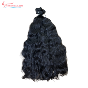 Extensiones de Cabello Natural Ondulado Vietnamita, Ondas Suaves y Fluidas, Volumen Completo, Acabado Liso, Larga Duración, Disponible al por Mayor - Product Image 3