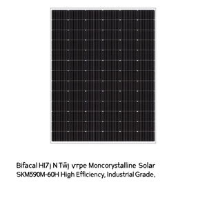Panneau solaire monocristallin bifacial HJT de type N SKM590M-60H, haute efficacité, qualité industrielle - Product Image 2