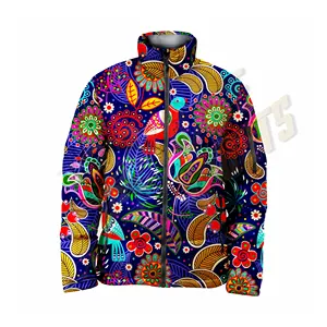 Oem Bedrukte Outdoor New Design Custom Polyester Mannen Winter Out Deur Mannen Gesublimeerd Puffer Jacket Op Groothandel