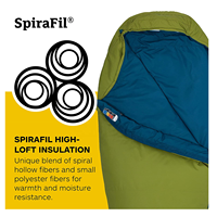 Sac de couchage momie ultraléger portable de haute qualité pour camping, confortable, pour temps froid, hiver, en nylon, pour adultes, export
